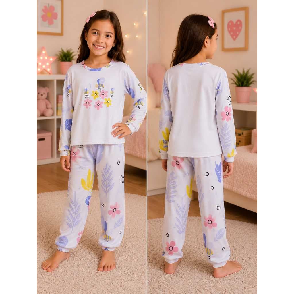Pijamas infantis lindos e confortáveis! ✨🌙 Temos opções de pijamas curtos e compridos, perfeitos para deixar os pequenos