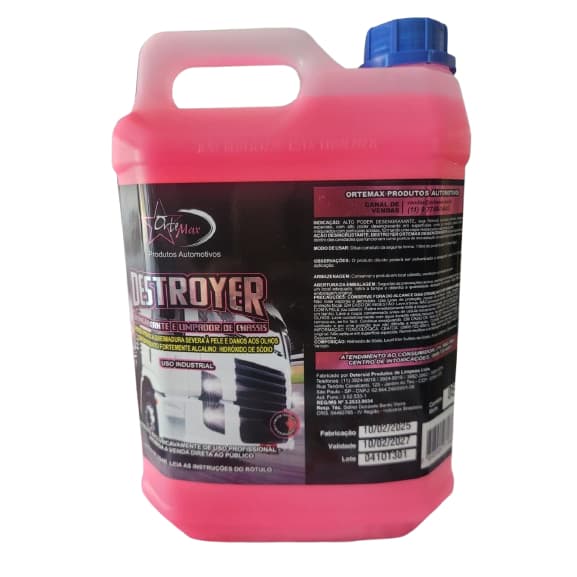 Produto Para Lavar Motor Tira Oleo Graxa Chassis 5l Ortemax Desengraxante