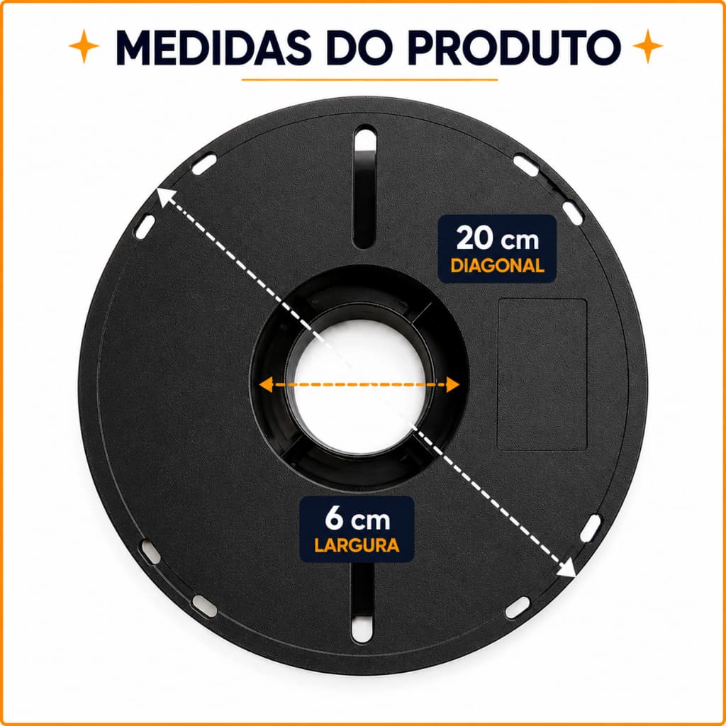 kit 10 rolos carretéis vazios reutilizável para filamento