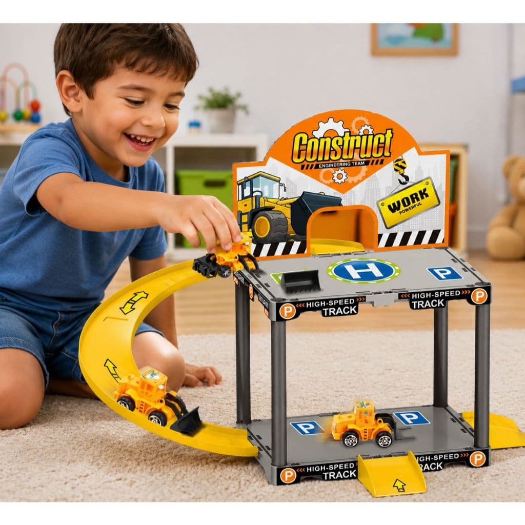 Brinquedo de Engenharia construção Pista Carro Montável crianças