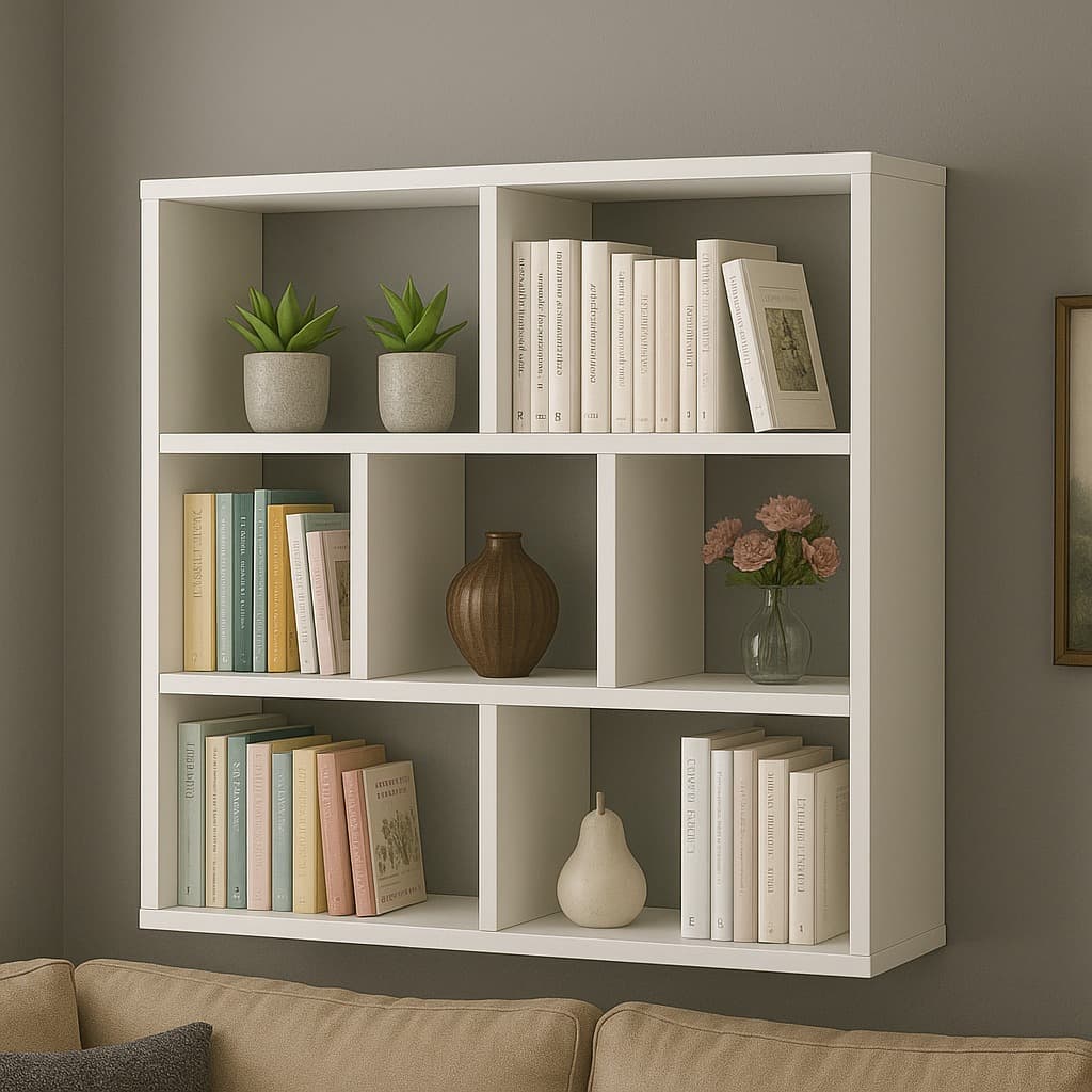 ARMARIO PRATELEIRA NICHO 80X60X17CM BRANCO ESTANTE CUBO MULTIFUNCIONAL PARA LIVROS, DECORAÇÃO E ORGANIZAÇÃO