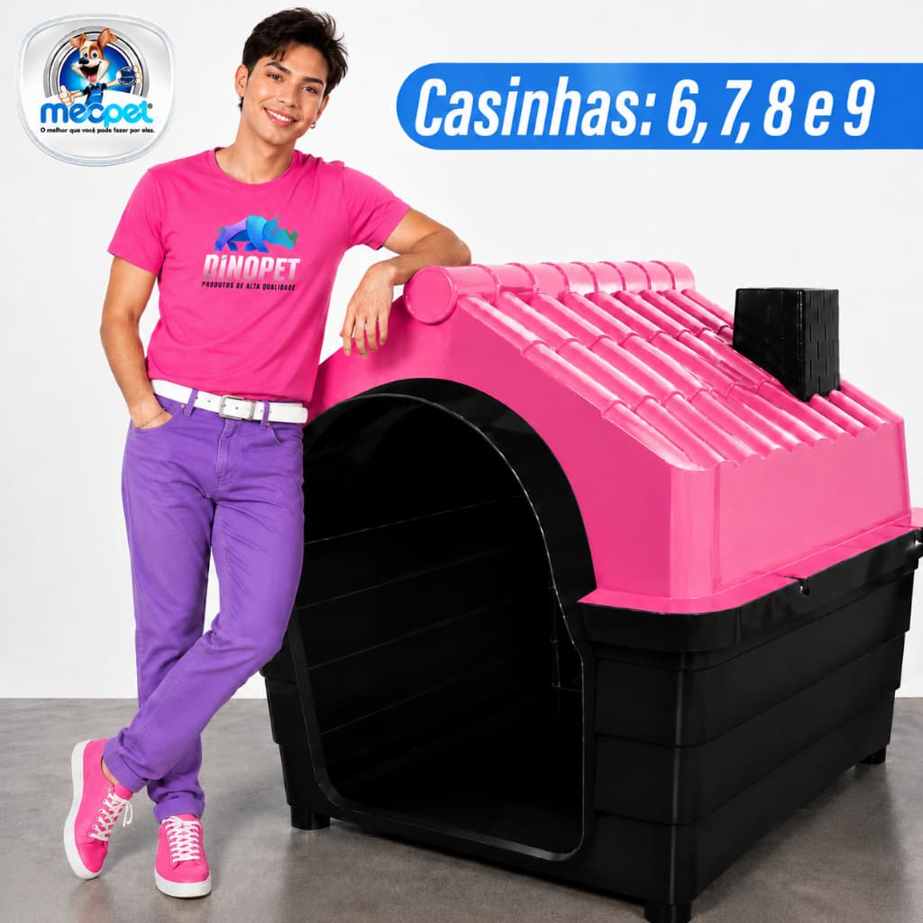 Casa Casinha Plástica Para Cachorro N6 N7 N8 N9 Porte Médio e Grande Extra Grande Big