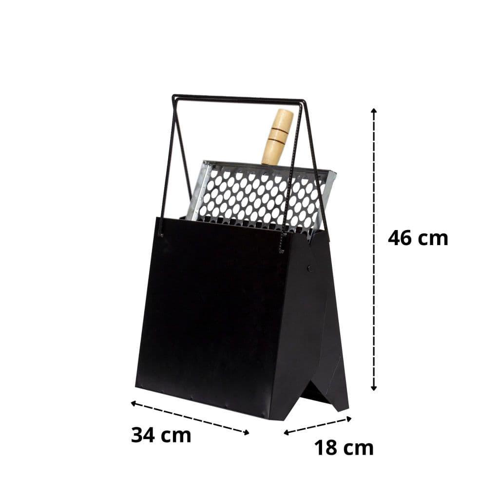 CHURRASQUEIRA PEQUENA REFORÇADA PORTÁTIL A CARVÃO MALETA DESMONTÁVEL PARA CAMPING LAZER CHURRASCO DURÁVEL