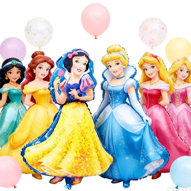 BALÃO DE PRINCESAS CADA BALÃO UM MUNDO ENCANTADO CHEIO DE MAGIA COM AS PRINCIPAIS PRINCESAS DISNEY
