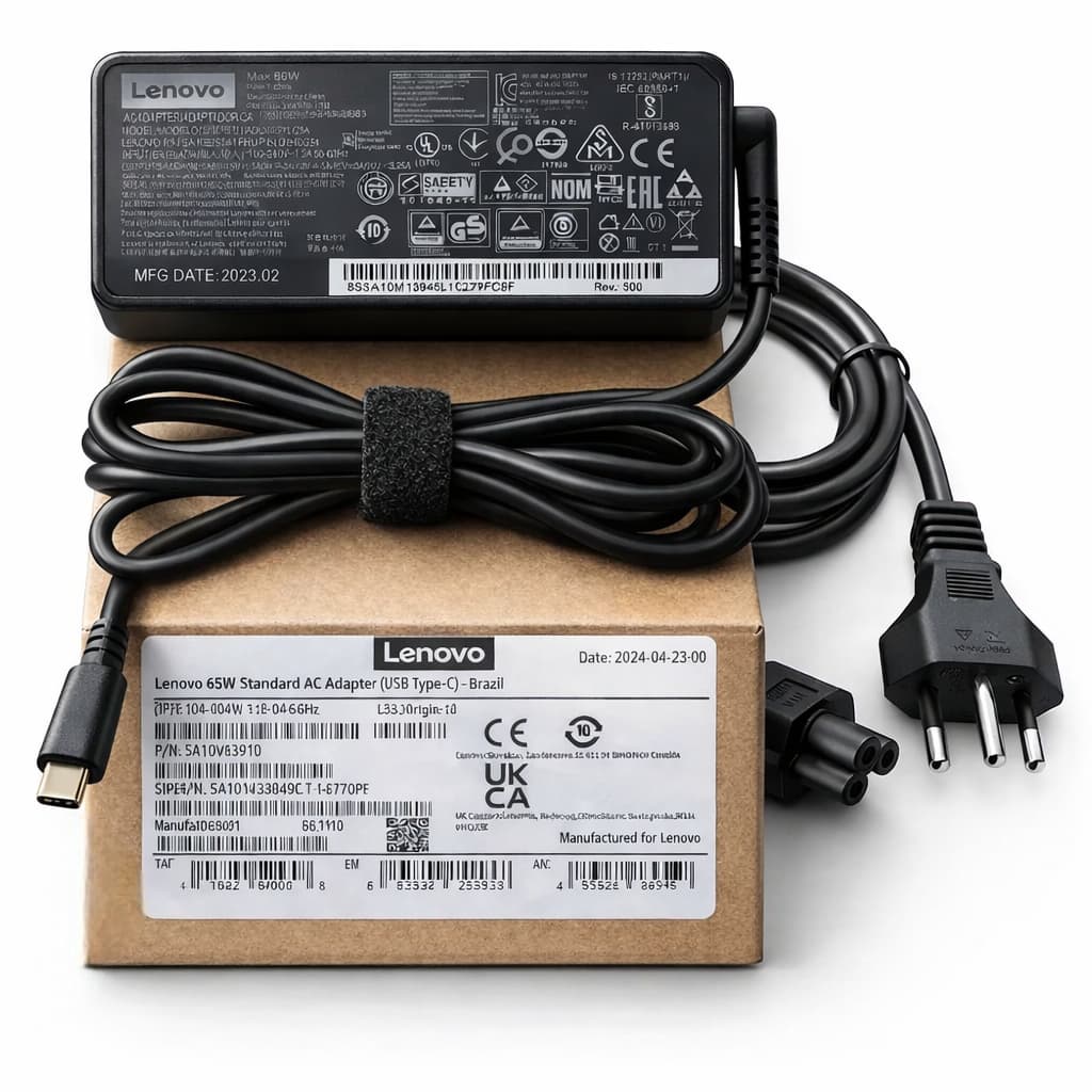 Carregador P/ Notebook Thinkpad Lenovo Tipo-c 65w T490 T480
