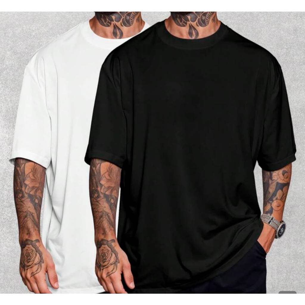 kit duas camisetas oversized academia permium