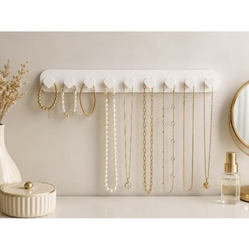 Organizador de Colares e Pulseiras de Parede – Porta Joias Decorativo