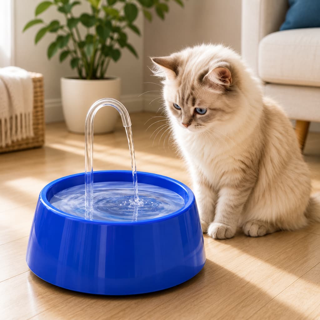 Fonte De Agua Para Gatos 1 Litro Bebedouro Para Gato Automático