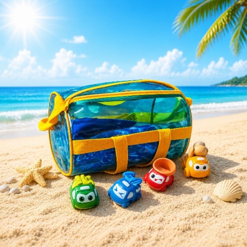 Bolsa cilindro transparente para lembrancinhas de aniversário