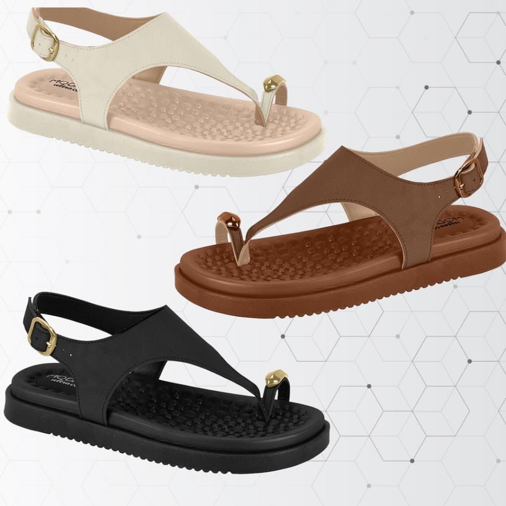 SANDÁLIA FEMININA SUPER CONFORTO COM PALMILHA MASSAGEADORA MODARE ORIGINAL