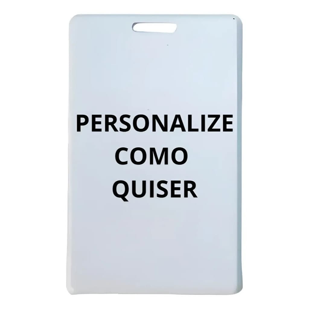 Crachá Vertical Polímero Personalizado Frente E Verso