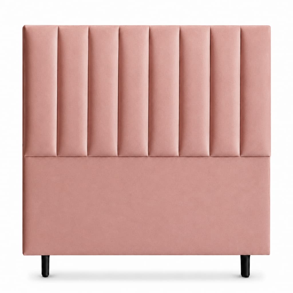 Cabeceira Casal Queen King Solteiro Para Cama Box Com Pés Estofada Tecido em Suede