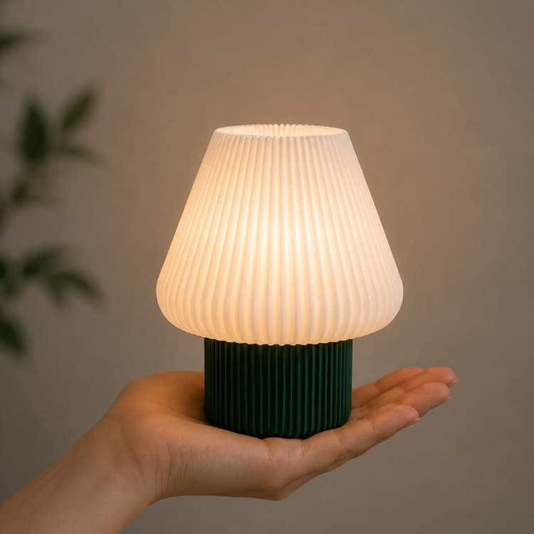 Luminária de Mesa LED Sem Fio Abajur Decorativa Quarto Cabeceira Escritório