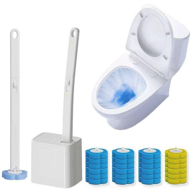 Conjunto de escovas para vaso sanitário, Vareta de limpeza, Escova para paredes do banheiro, 24 cabeças de escova