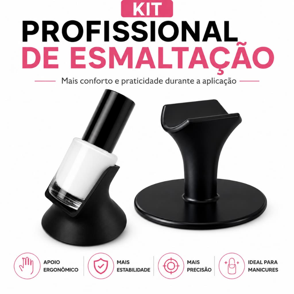 Kit Profissional Esmaltação Suporte para Esmalte Suporte de Dedo Manicure Nail Designer Kit