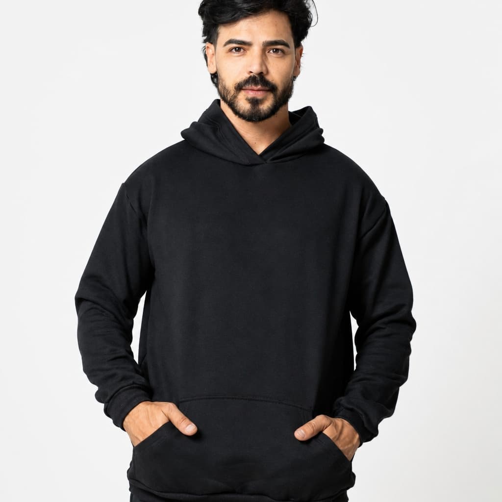 Moletom Canguru Unissex com Capuz e Bolso Premium Algodão Flanelado Liso Sem Estampa Feminino Masculino