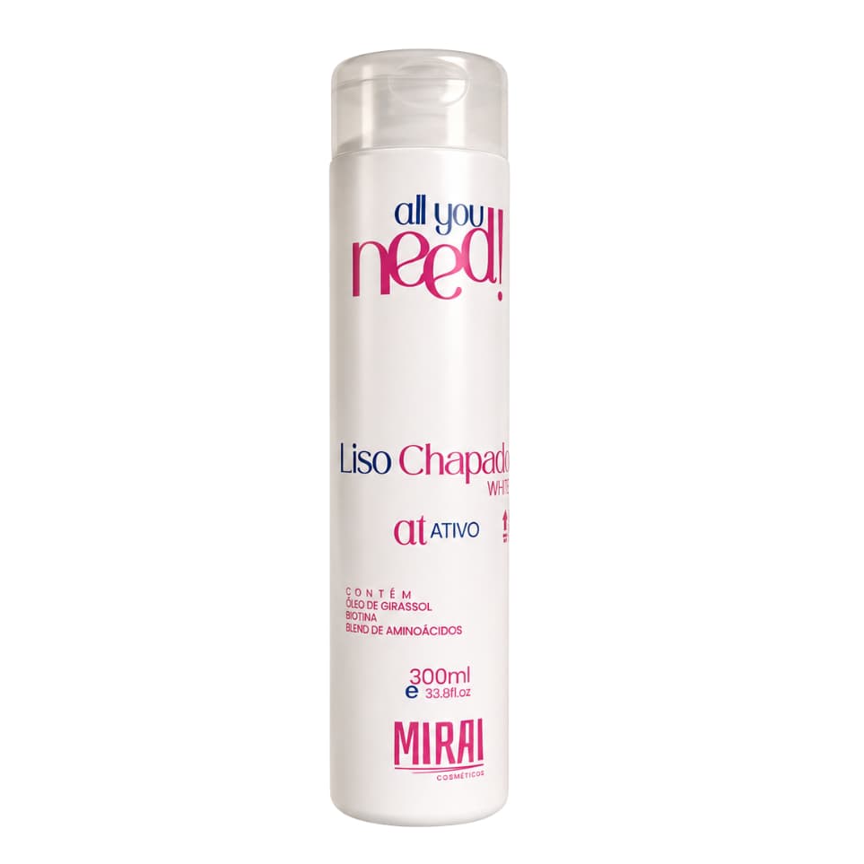Liso Chapado Alinhamento Orgânico Liso Espelhado 300ml Mirai