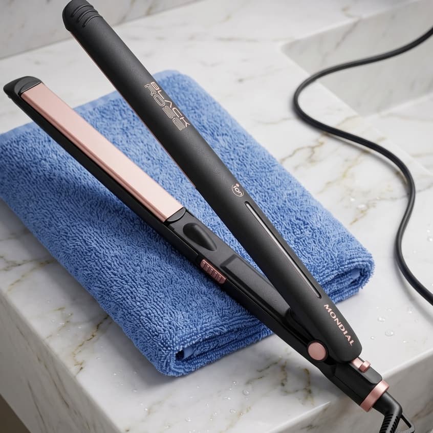 Chapinha Prancha Mondial Liso Intenso Menos Frizz Mais Brilho Tourmaline Íon Efeito Profissional Progressiva Cerâmica