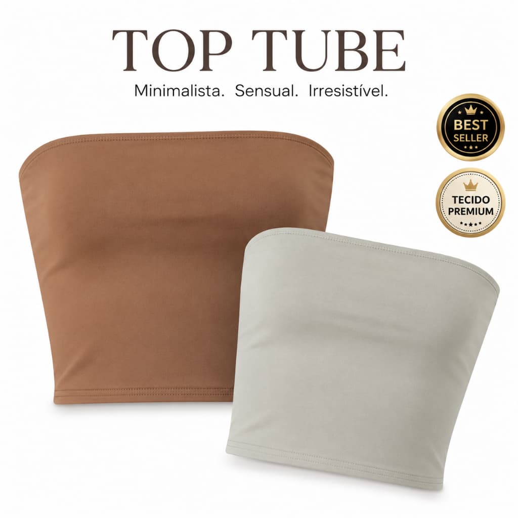 Blusa Tomara Que Caia Top Tube faixa Tubinho Forrada Feminino Poliamida Saia Curta ./