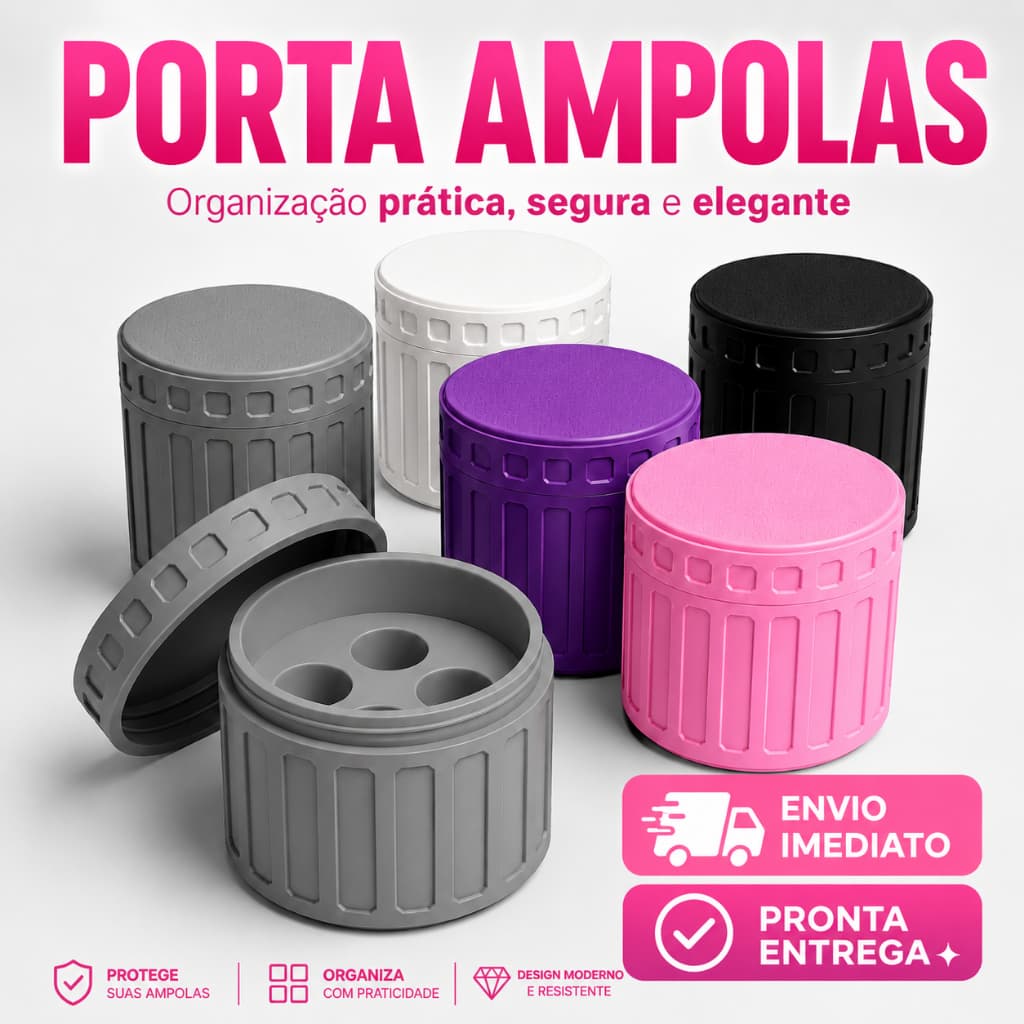 Porta Frascos Ampolas Tirze 3 a 5ml Reforçado Organizador Rémedios Premium Compacto Transporte Seguro