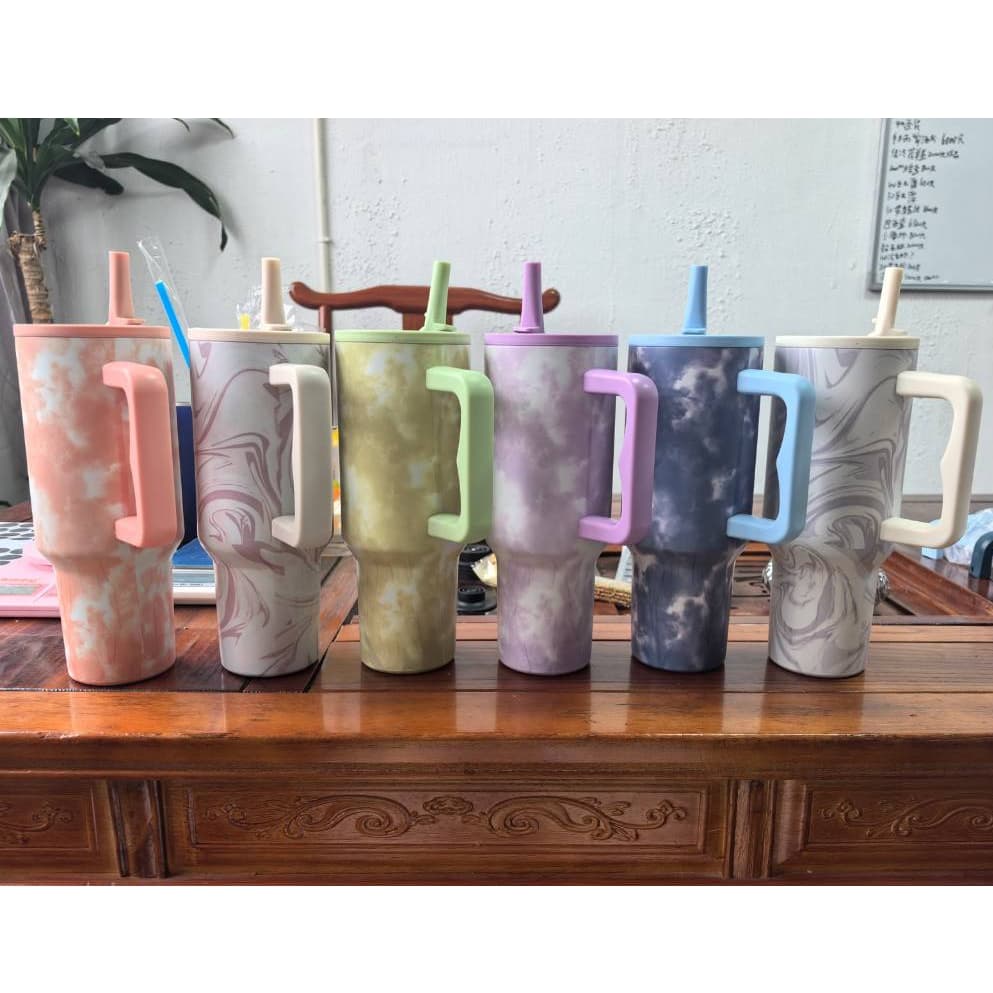 Copo Garrafa Térmico Inoxidável 304 Pintado Portátil 1200ml Garrafa Térmica com Tampa e Canudo academia/escola