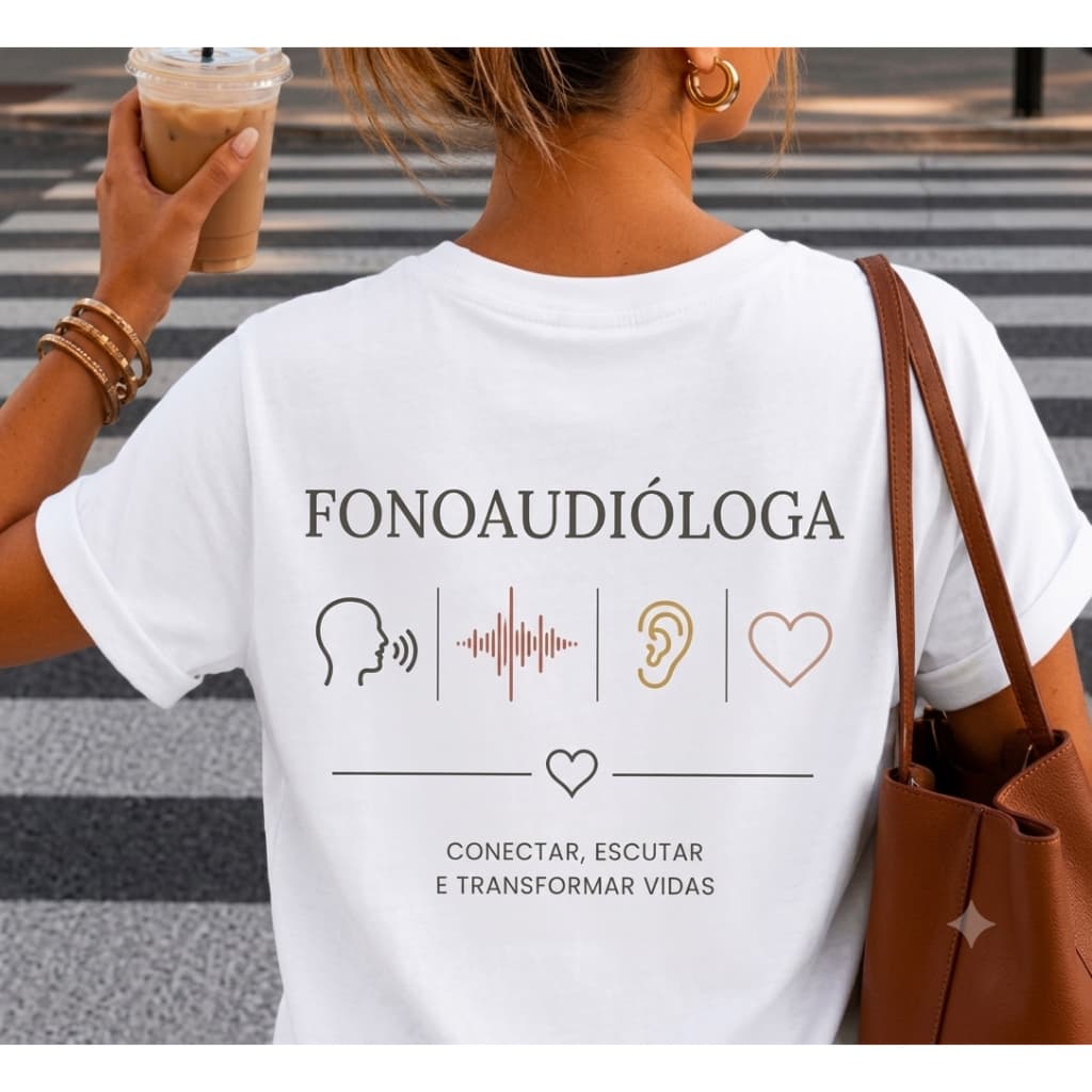 Camiseta Fonodiologa, especial para você✨✌️
