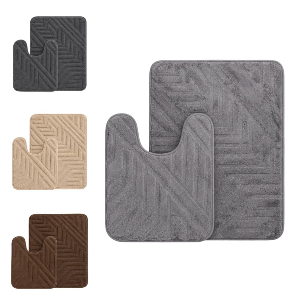 Kit Tapetes para Banheiro Soft Premium – 2 Peças Antiderrapante