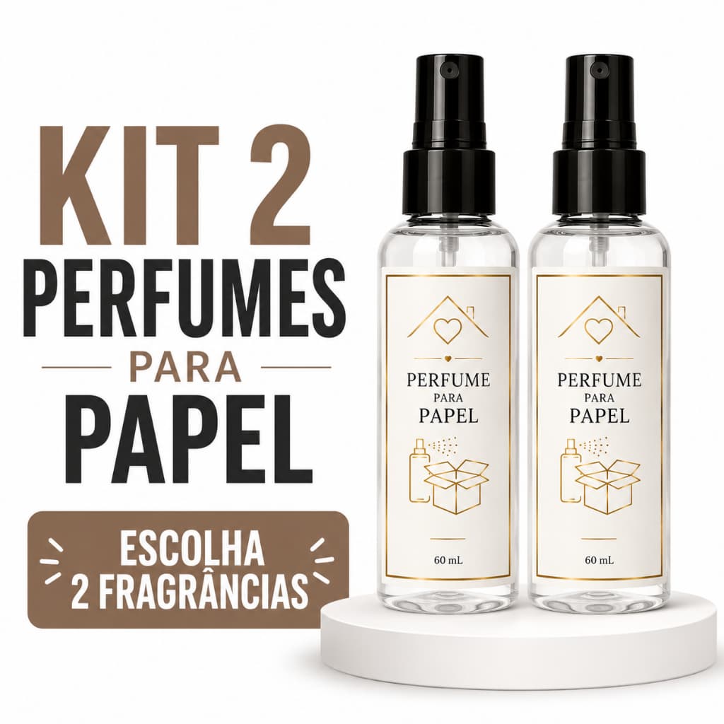 Perfumes Para Embalagens KIt Cheirinho Para Lojas Papel Encomendas Aroma Duradouro Spray 60ML