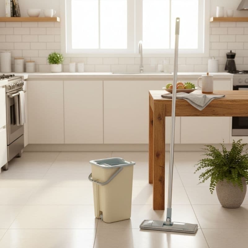 Esfregao Mop Balde Pedal Torcao Anti Bacteriano 2 Refis Pisos Variados