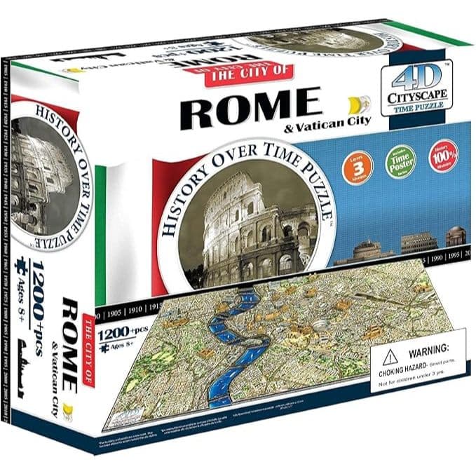 Quebra-Cabeça Roma 4D 1200 peças Cityscape Rome History Time Puzzle