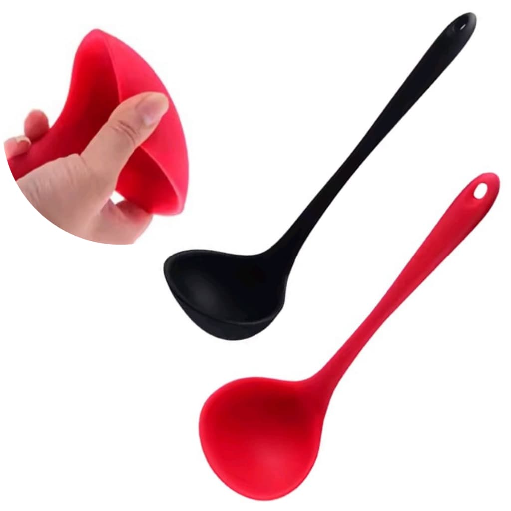 Concha de Silicone Feijão Sopa Molhos Cozinha Resistente