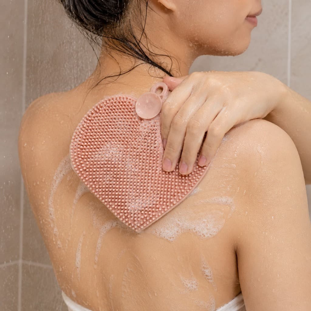 Esponja de Silicone Multiuso com Cerdas Macias e Ventosa para Fixação