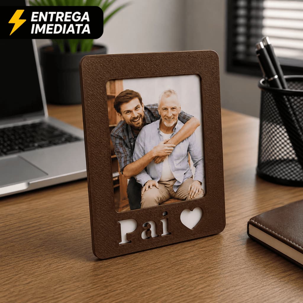 Porta Retrato Dia dos Pais Personalizado - Envie a foto do seu PAPAI!