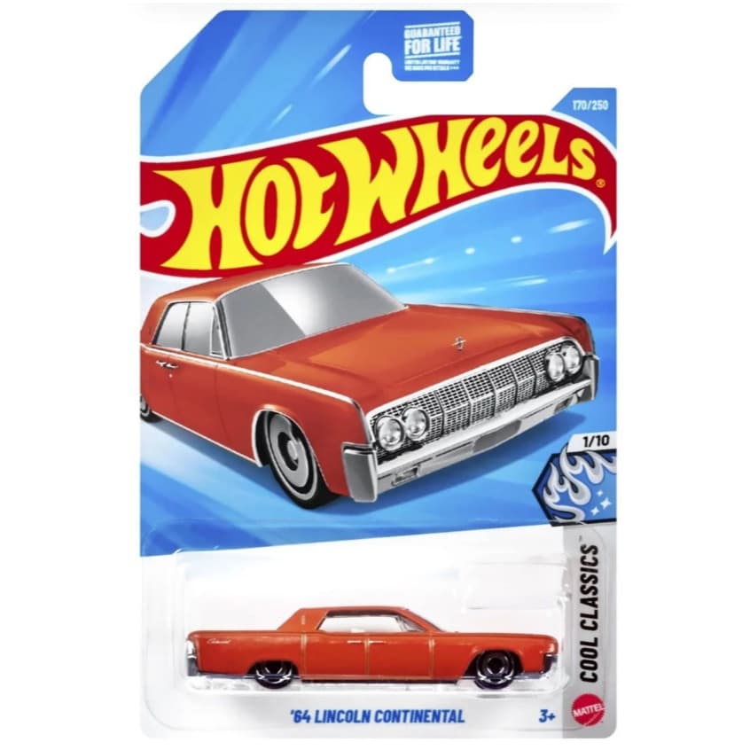 Hot Wheels 64 Lincoln Continental Laranja JJK14