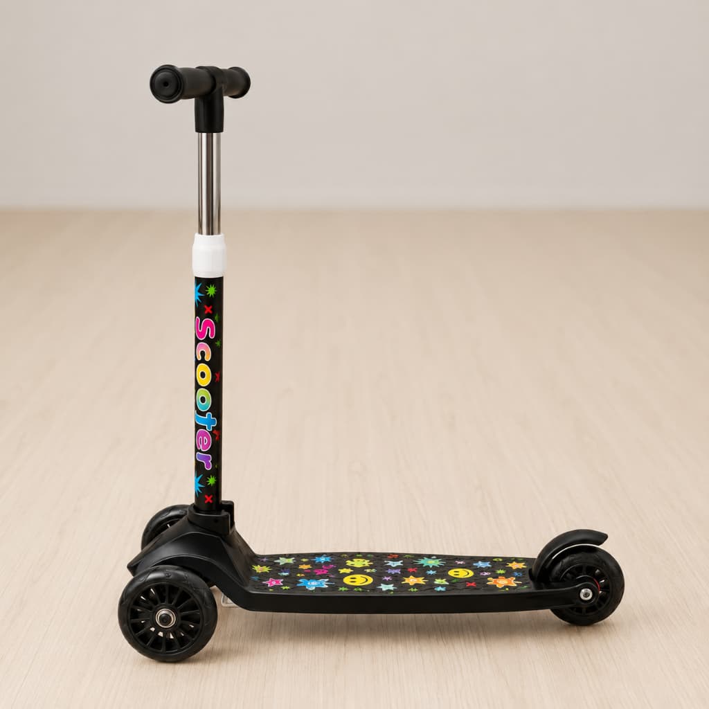 Patinete Infantil 3 Rodas De Led Dobrável Scooter