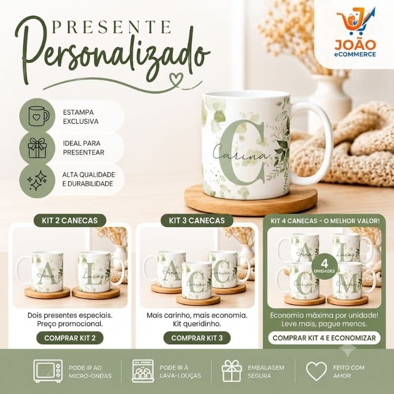 kit 2 duas ,3 três  0u 4 quatro canecas personalizadas da nossa loja (após a compra entre em contato via chat)
