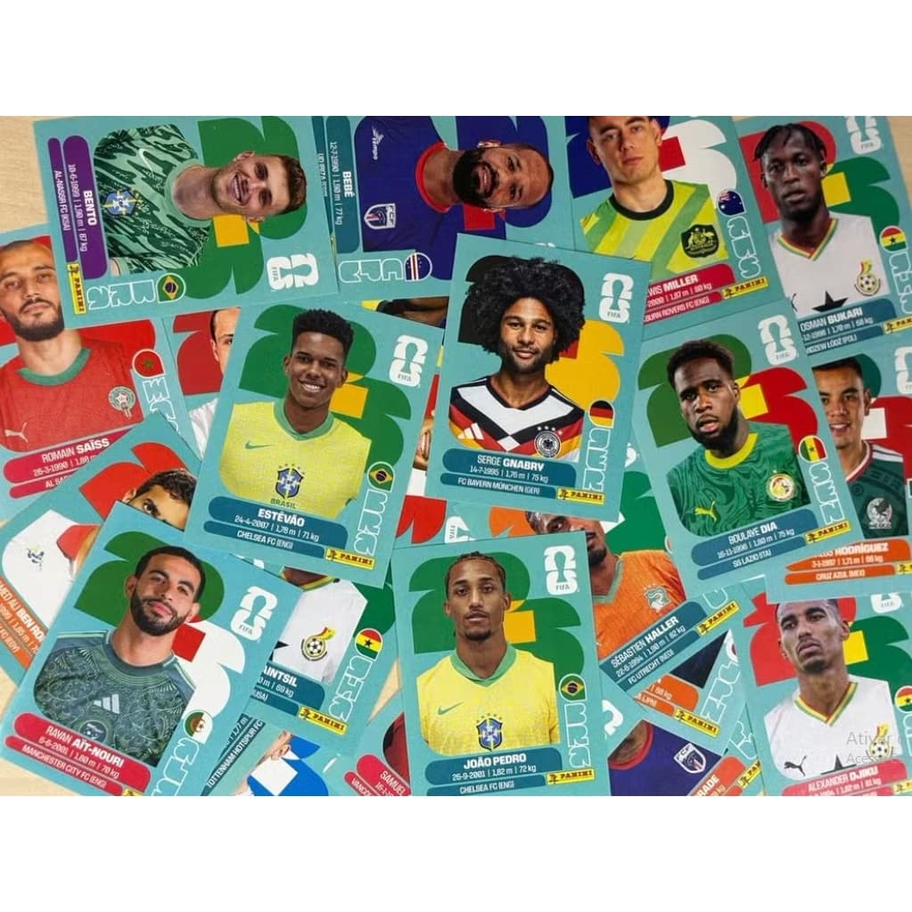 Kit 50 Figurinhas Originais Panini Aleatórias Sem Repetir Copa do Mundo 2026 - Envio Imediato