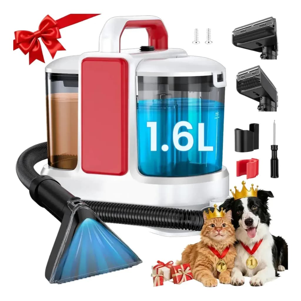 Extratora Portátil 3 em 1 1000W 18kPa Aspirador de Pó e Água Profissional Pulveriza Esfrega Extrai