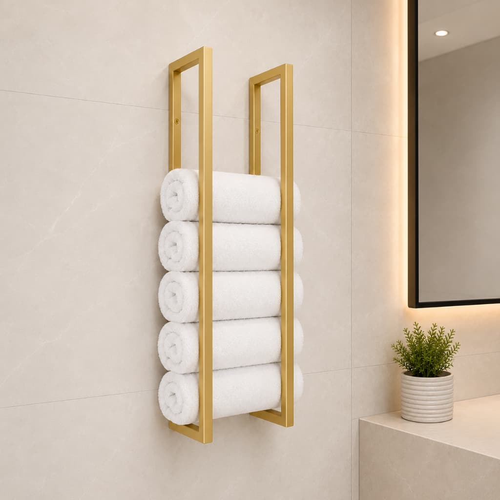 Porta Toalha Rosto Banho de Parede Estilo Industrial Moderno Banheiro Lavabo Salão Barbearia
