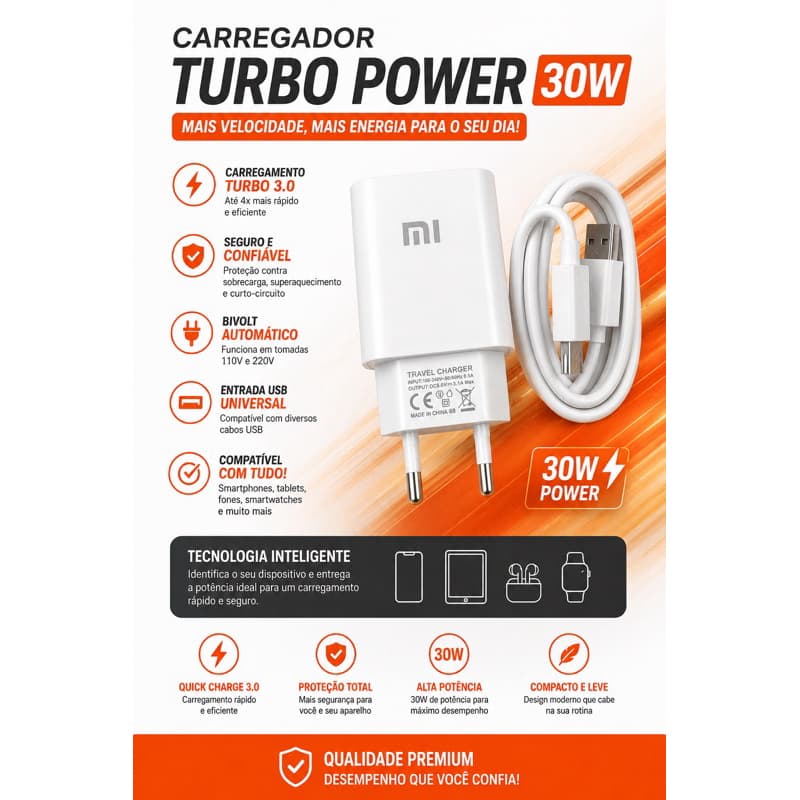 Carregador Super Rapido Turbo