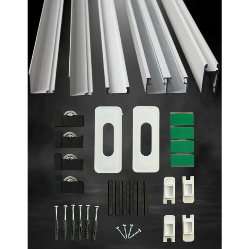 Kit Perfil Pia Alumínio Para Porcelanato Vidro Gabinete 1,00 largura X 1,20m altura