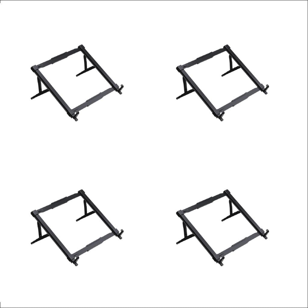 Kit 4 Unidades Suporte para Notebook ABS Preto Reliza Nr17