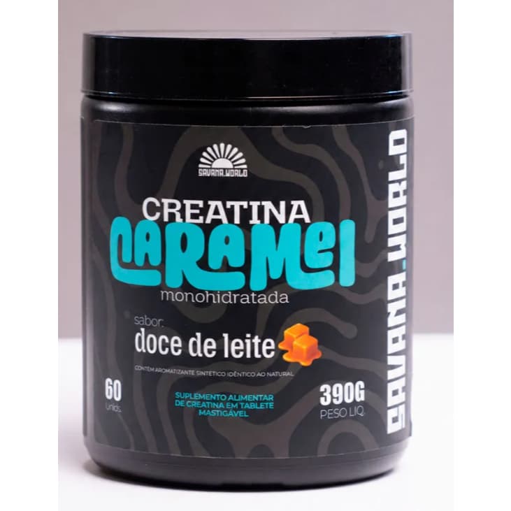 CREATINA CARAMEL - SAVANA - 60und CARAMELOS SABOR:DOCE DE LEITE