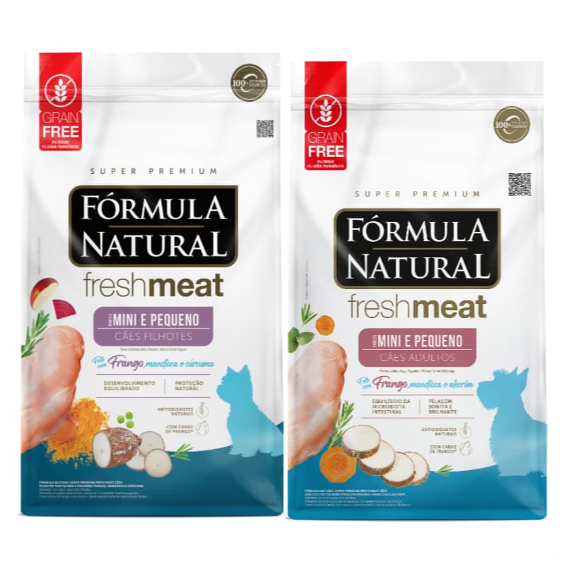 Ração Formula Natural Fresh Meat cães adultos, filhotes mini e pequeno porte 505g - cachorros
