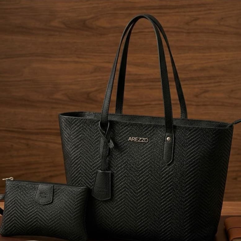 Bolsa Feminina De Ombro Tote Grande + Necessaire | Cabe Notebook P | Trabalho Faculdade Dia a Dia Elegante Resistente