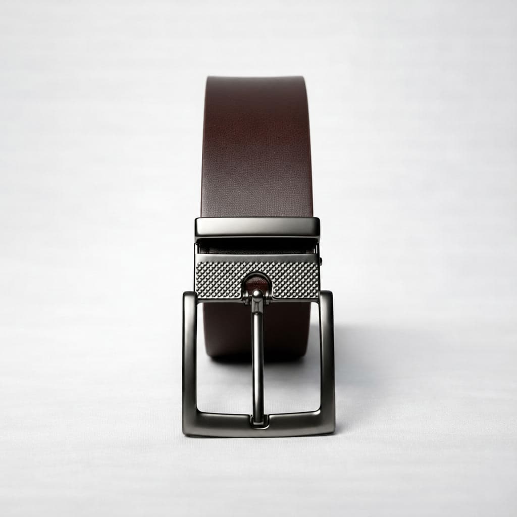 Cinto Masculino Slim CAFÉ Couro PV Premium SEM COSTURA Ajustável Social 125 CM Unissex