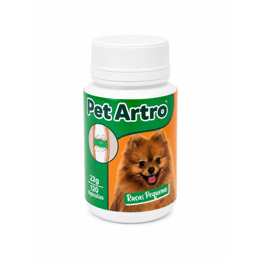 Pet Artro Pequenos Cães 120 Cápsulas Suplemento Articular