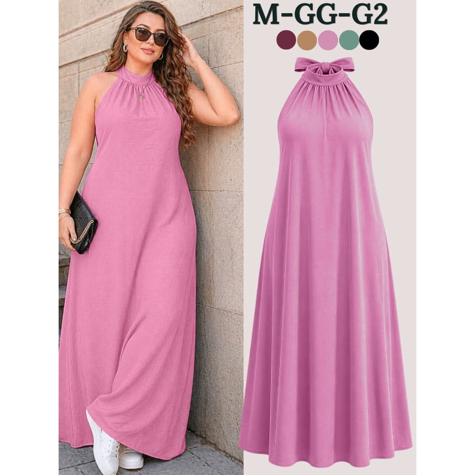 VESTIDO PLUS SIZE ELEGANTE LONGO CONFORTÁVEL VESTIDOS FEMININO EVANGELICA SOLTINHO PREMIUM MODA CASUAL CASAMENTOS LUXO