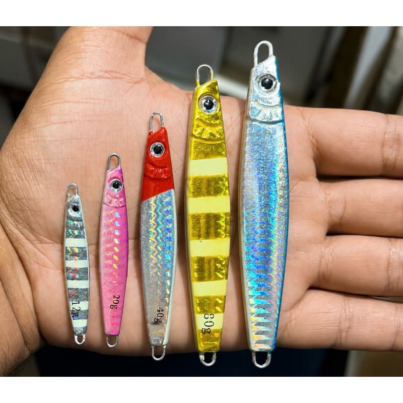Isca Artificial Jumping Jig Dragon Slow Jig Metal Pesca Mar Ideal Robalo Tucunaré