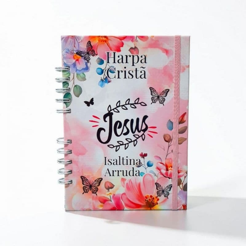 Harpa Cristã Personalizada Letra Grande Capa Dura Completa 693 Hinos e Corinhos
